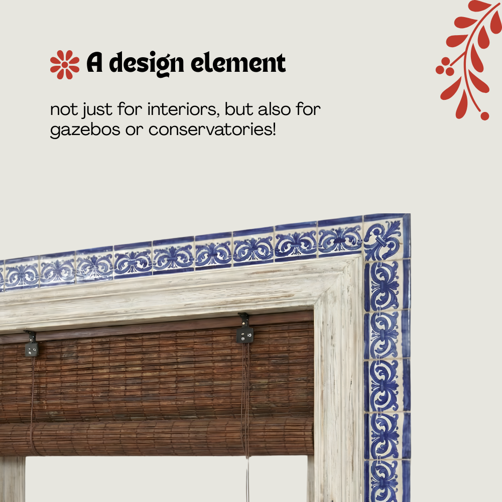 Verdunkelungsrollo aus Bambus - Braun