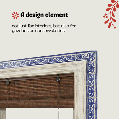 Verdunkelungsrollo aus Bambus - Braun