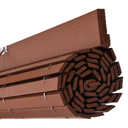 Holzrollo für Pergola - Milchschokolade