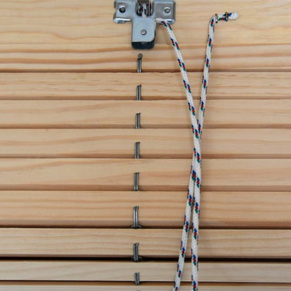 Holzrollo für Pergola - Natur