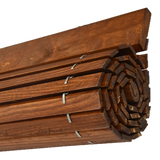 Holzrollo für Pergola - Kirsche