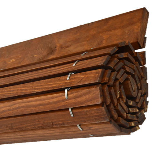 Holzrollo für Pergola - Kirsche