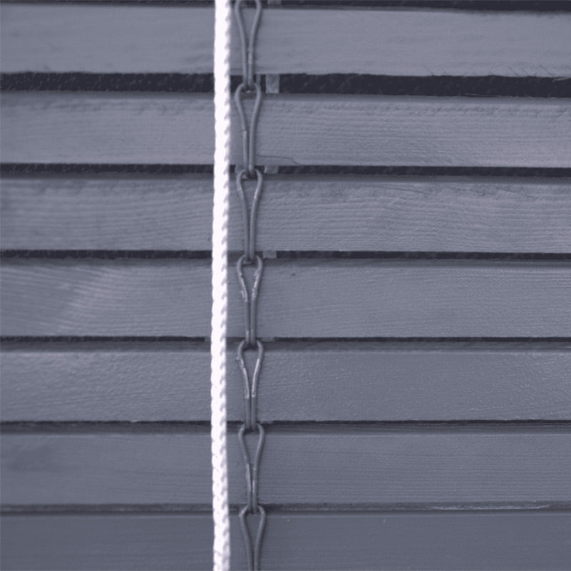 Holzrollo für Pergola - Grau