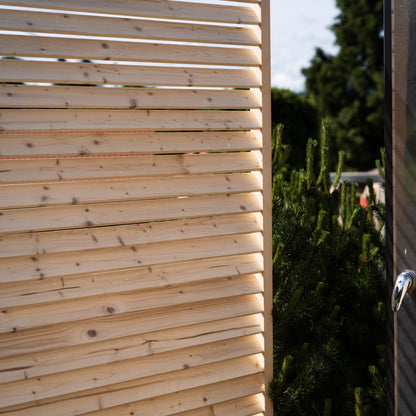 Freistehender Sichtschutz für den Außenbereich Gen. 2 - Naturholz