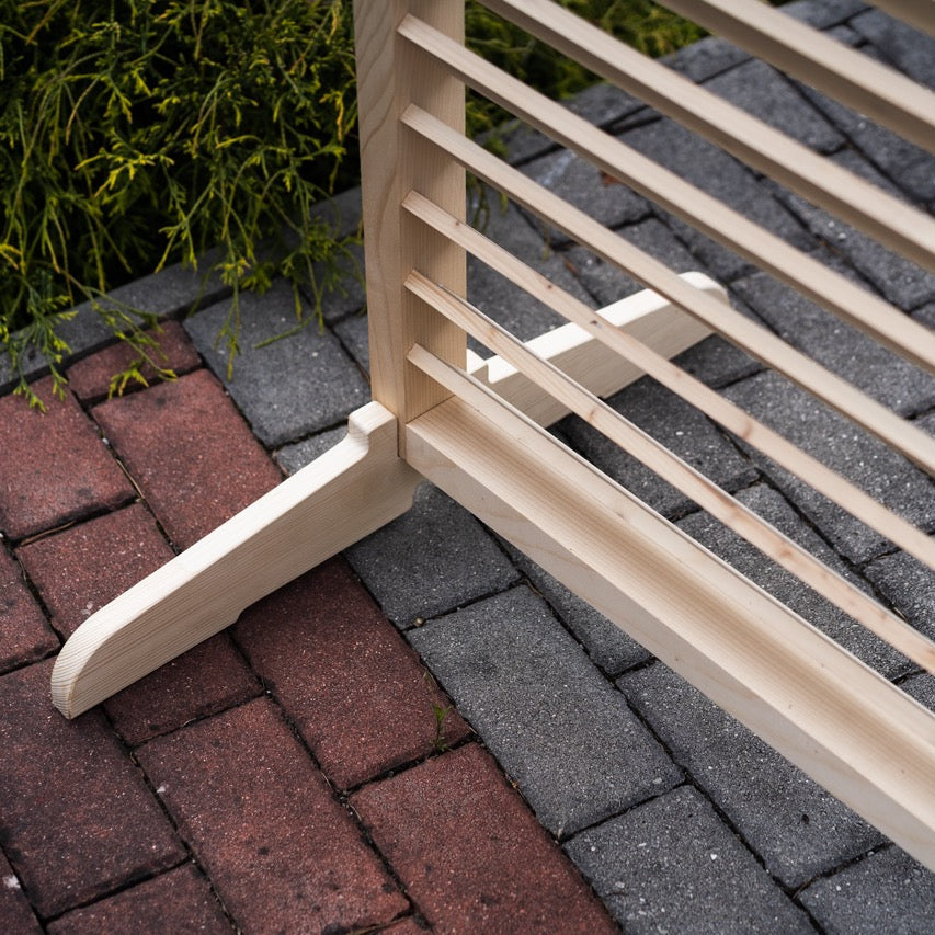 Freistehender Sichtschutz für den Außenbereich Gen. 2 - Naturholz