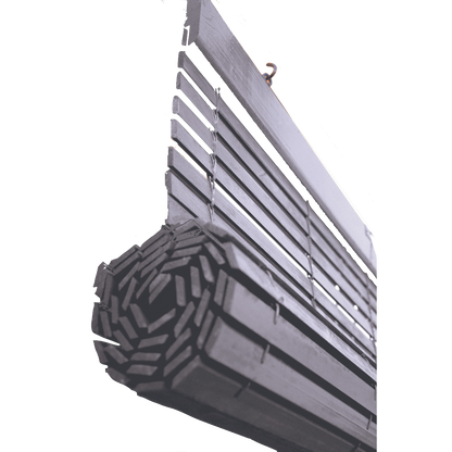 Holzrollo für Pergola - Grau