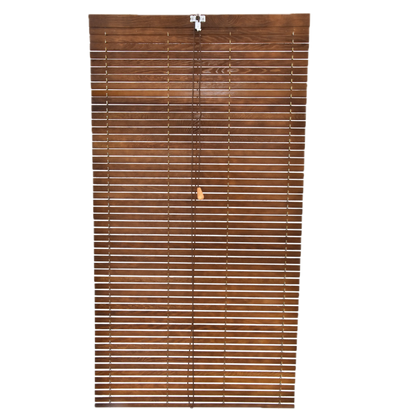 Außenrollo für Fenster aus Holz - Braun
