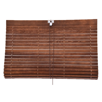 Holzrollo für Pergola - Braun